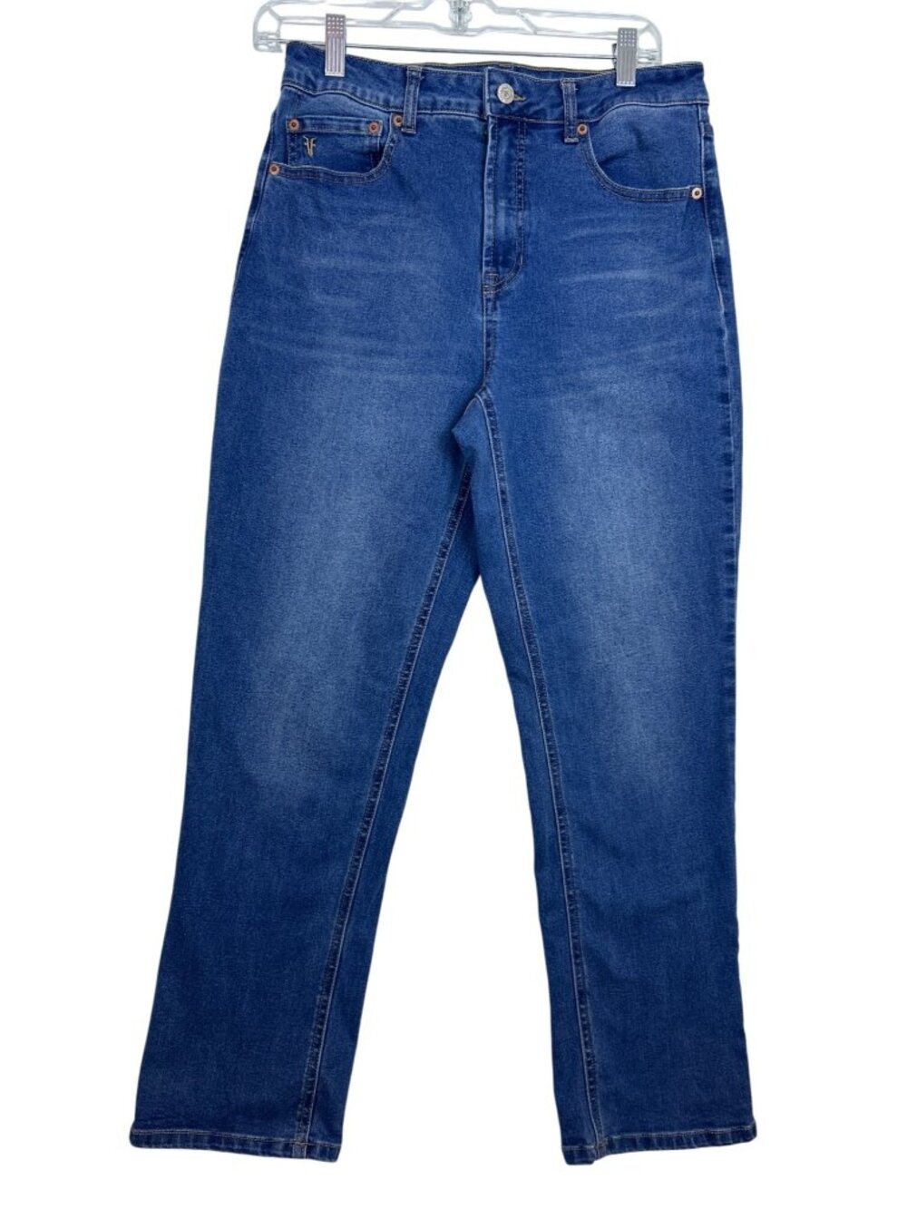 Frye Jeans High Waisted Cropped Straight Leg Denim Women's Size 6/28 5 pocket